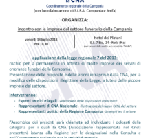 Incontro con le imprese del settore funerario della Campania